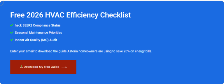Custom HVAC maintenance checklist lead magnet designed for LIC contractor websites.